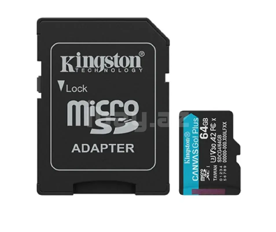SD карта Kingston Canvas Go! Plus 512GB microSDXC G4 200R V30 + Adapter
