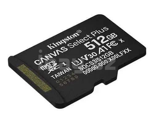 Kingston Canvas Select Plus Gen3 512GB microSDXC 150MB/s Карта памяти + SD-адаптер 2