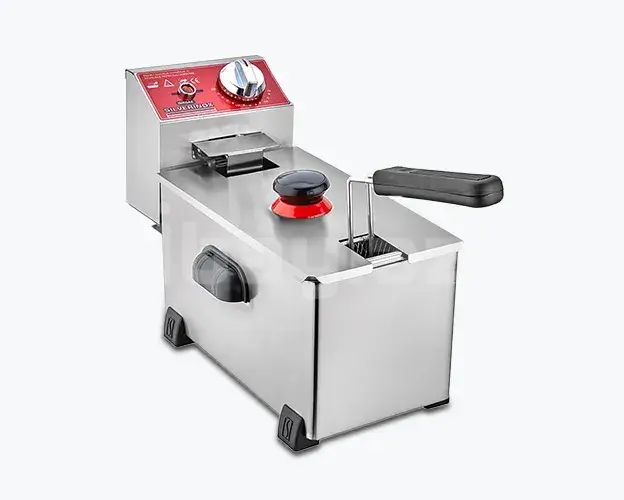SilverInox 2140 Электрическая фритюрница 3 л 2000 Вт – Нержавеющая сталь