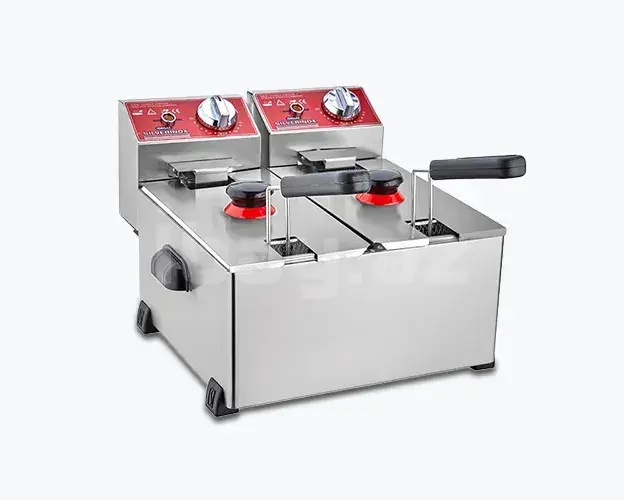 Silverinox 2141 Электрическая фритюрница 3+3 л с двумя ваннами 4000W