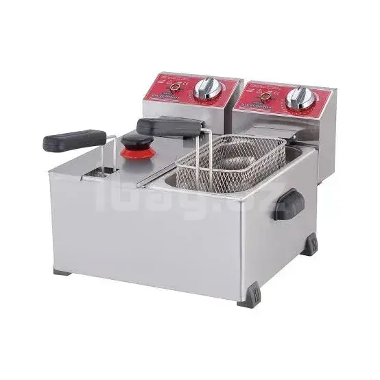 Silverinox 2141 Elektrik Fritöz 3+3 Litr İkili Qazan 4000W 2