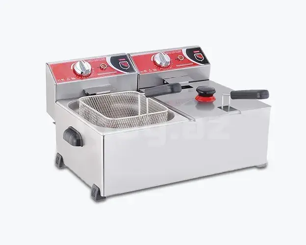 Silverinox Электрическая фритюрница – 5+5 литров, двойная, нержавеющая сталь