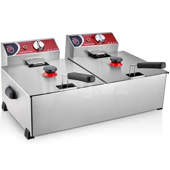Silverinox Elektrik Fritöz 8+8 Litr – İkili Qazan, Paslanmayan Polad 2