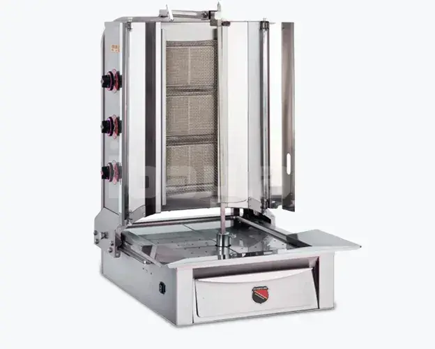 Аппарат для донера Silverinox – 3 конфорки, нижний мотор, 4050W