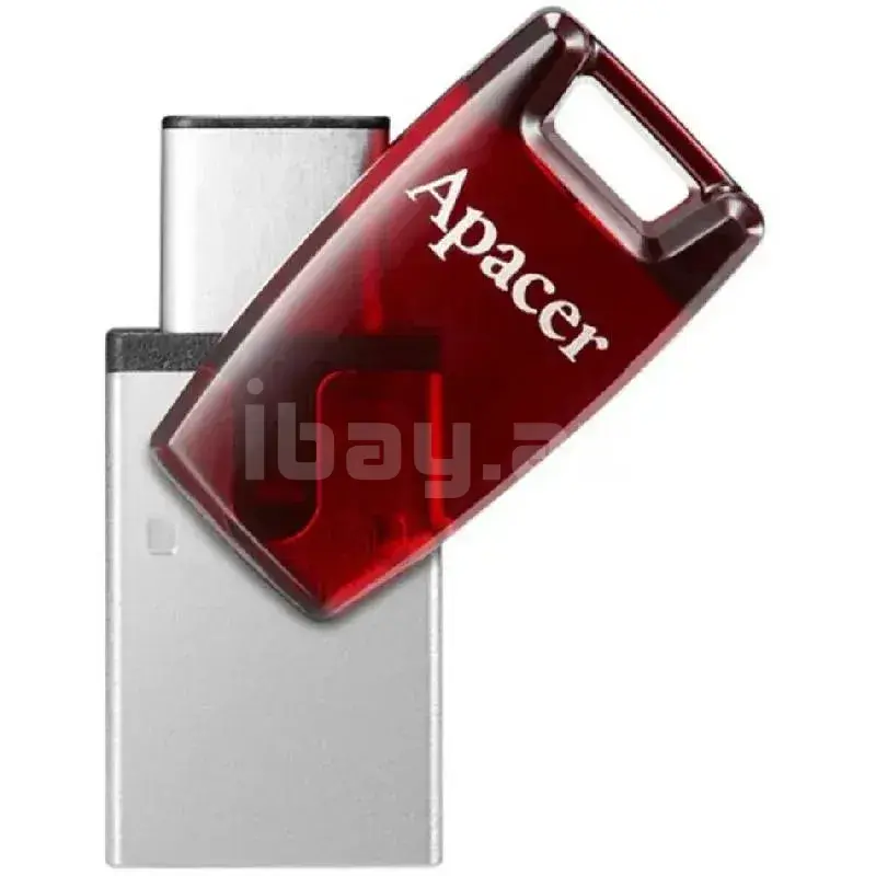 Apacer AH180 AP64GAH180R-1 64GB USB-C и USB-A Флеш-накопитель