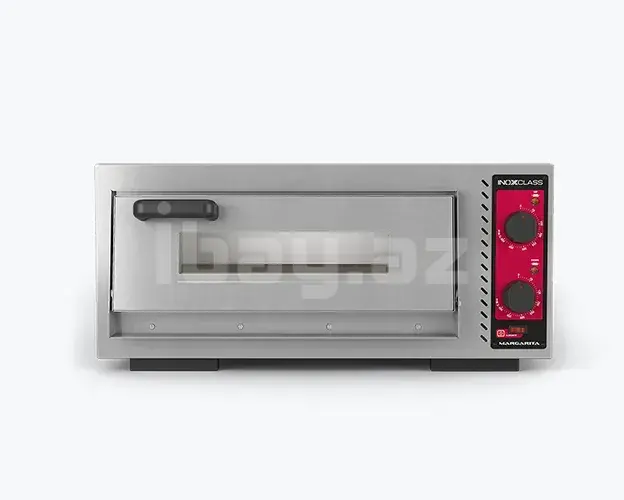 İnoxClass Elektrik Pizza Fırını – 4×30 sm, 4 kW, Peşəkar Model