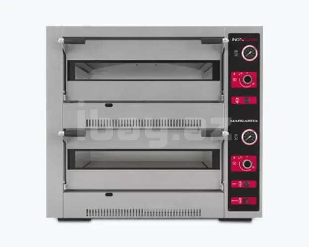 İnoxClass Pizza Fırını 30 Sm 4+4 Qazlı