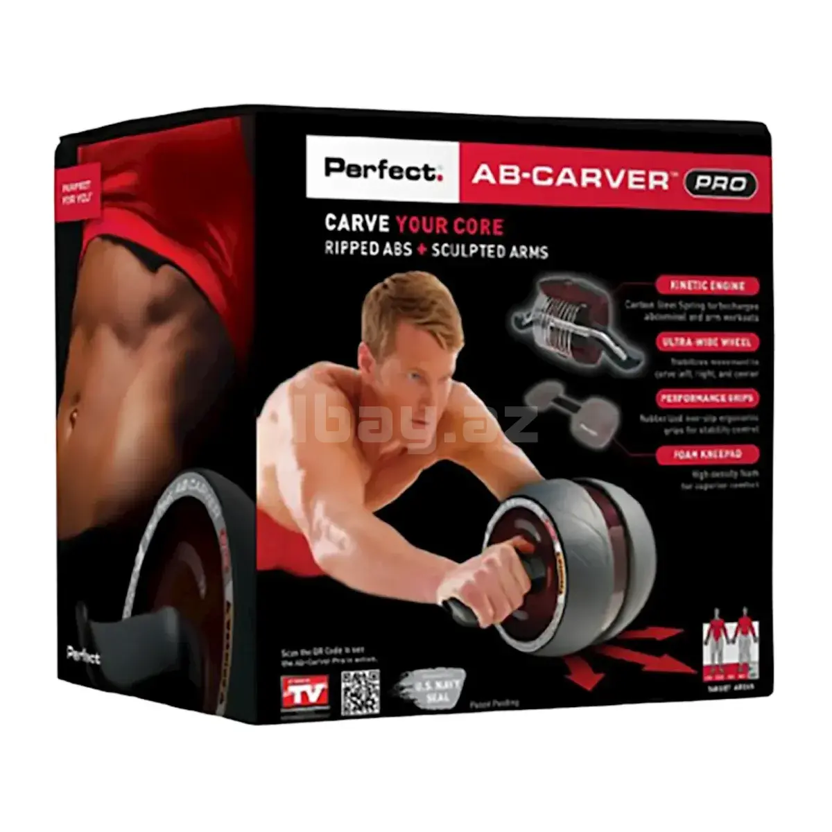 Kinetik Qarın və Qol Məşq Aparatı – Karbon Yaylı Ab Roller Fitness Cihazı 2