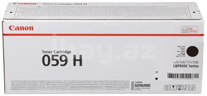 Canon Cartridge 059H CRG-059H BK 3627C001AA Black Original Toner Kartrici 1