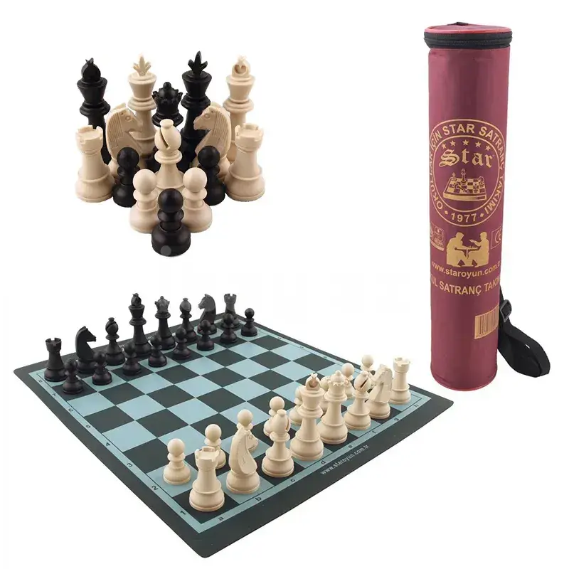 STAR SCHOOL Chess Set Böyük Ölçü – Klassik Şahmat Dəsti