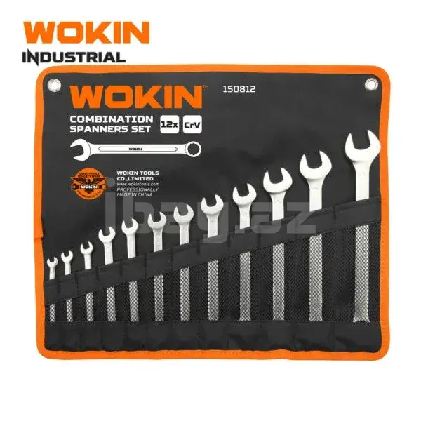 WOKIN Набор Комбинированных Ключей 12 Предметов (6–22 мм) – CrV