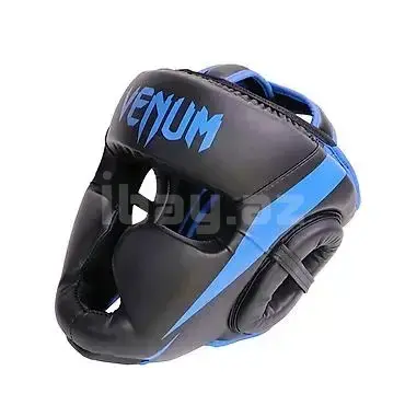Шлем Venum Elite – защитный headgear для единоборств (синий)