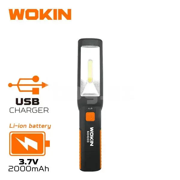 WOKIN Рабочий Фонарь 280×56×35мм – LED, Аккумуляторный, Магнитный 1