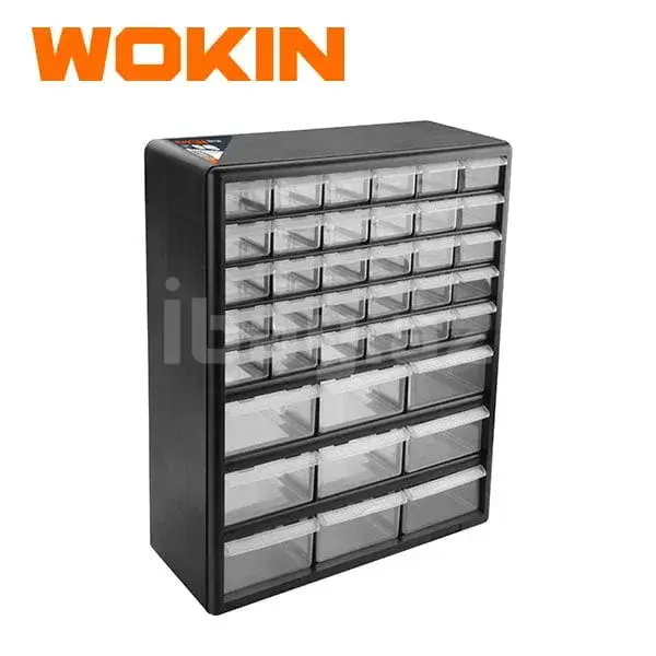 WOKIN Пластиковый Шкаф с 39 Ящиками – Органайзер для Инструментов