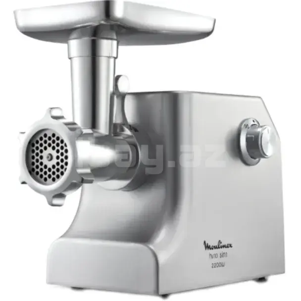 Мясорубка Moulinex 4in1 – 2200 Вт, 5.5 кг/мин, металл