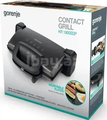 Gorenje KR1800SDP Elektrik Kontakt Qril 1800W – 180° Açılan, İkitərəfli Dəyişən Panellər 3