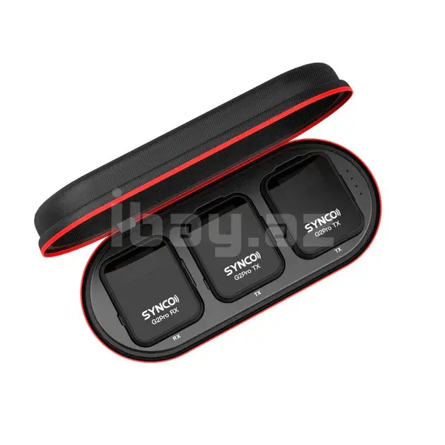 SYNCO G2 A2 Pro Simsiz Yaxa Mikrofon Sistemi (Power Bank Çantası ilə)