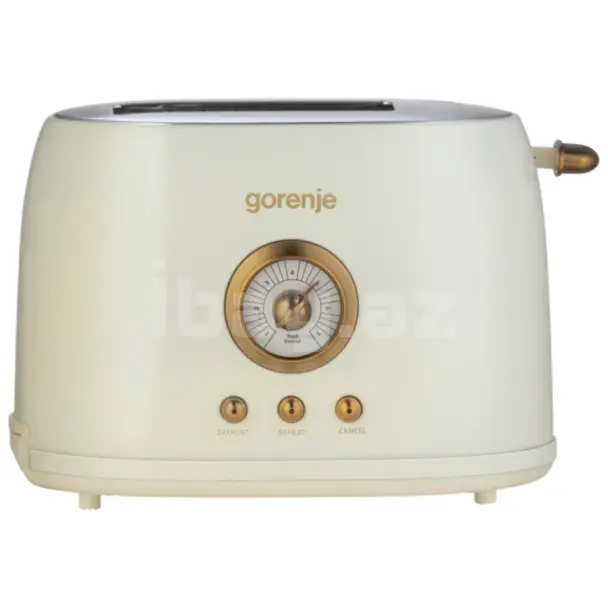 Тостер Gorenje 850W – металлический корпус, 2 слота, 7 уровней,