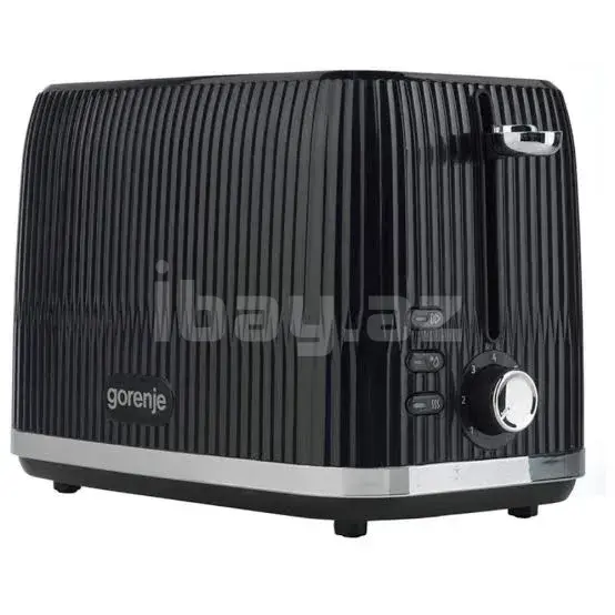 Gorenje T850DPB Toster – 850W, 2 Bölmə, 7 Qızartma Səviyyəsi, Qara 3