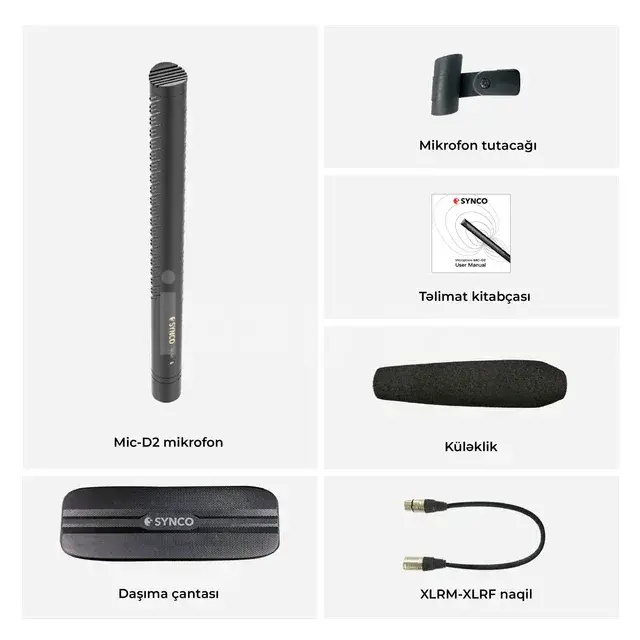 SYNCO Mic-D2 гиперкардиоидный XLR shotgun микрофон 2