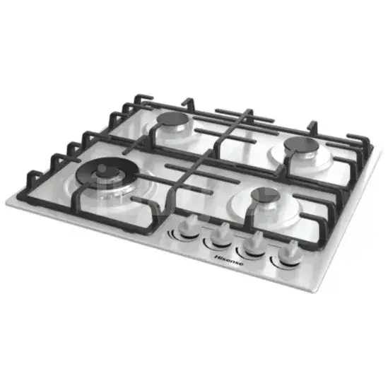 Газовая плита Hisense GM663XB – 4 конфорки, WOK, нержавеющая сталь, 1