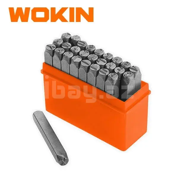 WOKIN Буквенный Набор Клейм 6 мм