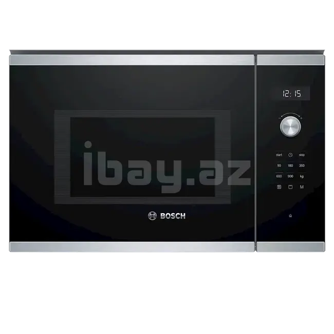 Mikrodalğalı soba Bosch BEL554MS0 25L Qril Elektromexaniki Qara Quraşdırılan