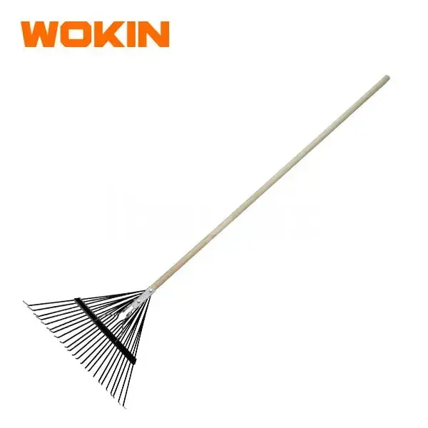 WOKIN Taxta Saplı Yelpaze Tırmık 24 Çatallı
