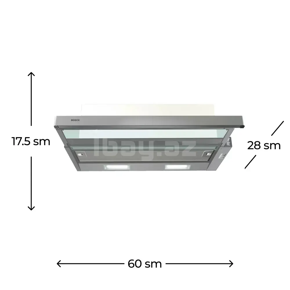 Bosch DFT63CA60Q Series 2 60 см Черная Телескопическая Вытяжка 2