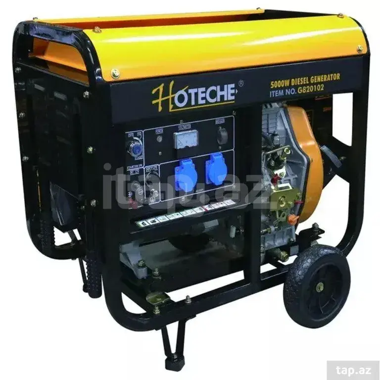 Hoteche 5 kW Generator – Portativ və Etibarlı Enerji Mənbəyi 1