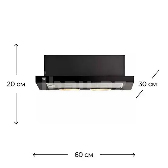 Beko CTB 6250 B Телескопическая Вытяжка 3