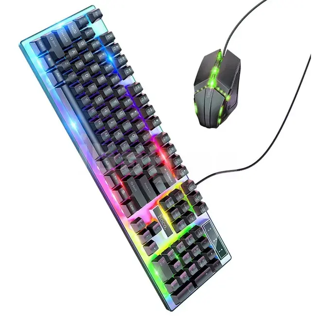 HOCO GM18 Simli Klaviatura və Siçan Dəsti Gaming LED USB 2