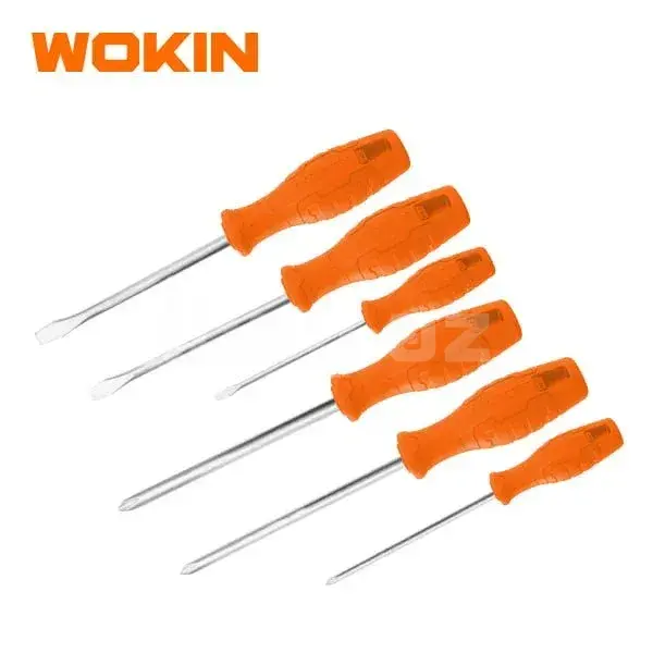 WOKIN Набор Отверток 6 шт. SL3/SL5/SL6/PH0/PH1/PH2