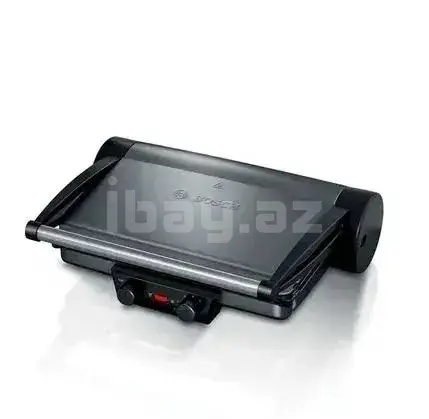 Bosch TCG4215 2000W Контактный гриль 3-в-1, раскрытие 180°, серебристый 3