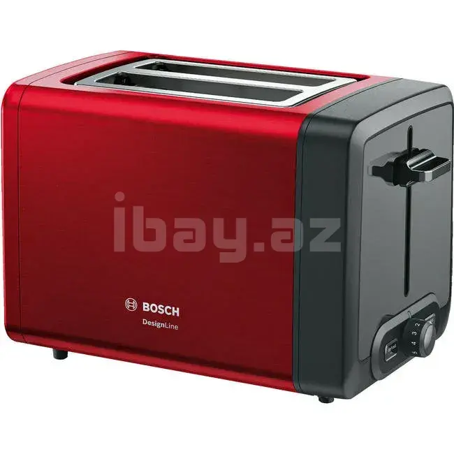 Bosch TAT4P424 DesignLine Toster 970W 2 Dilimli 6 Qızartma Səviyyəsi