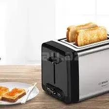 Bosch TAT4P420 DesignLine Тостер 970 Вт – 8 степеней обжаривания, 2 ломтика, металлик 3