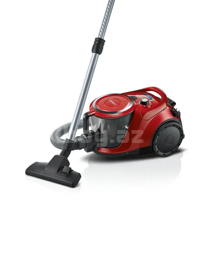 Пылесос Bosch BGS412234A – 2200W без мешка, мощный и тихий (красный) 1