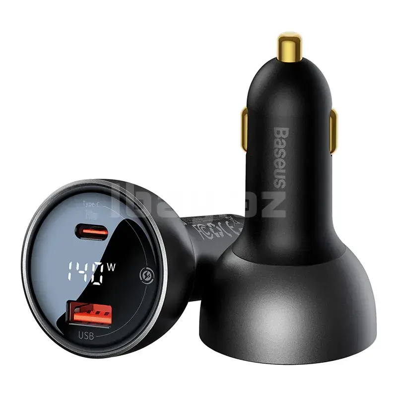 Автомобильное зарядное устройство Baseus PD3.1 140W CGZX070001 Черный (кабель 240W в комплекте)