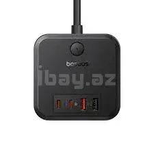 Baseus PowerCombo Cube E00066400117-00 Сетевой удлинитель 7-Port 30W 3