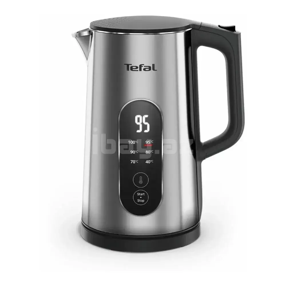 Elektrik Çaydan Tefal Selection İnox KI871DE0 – Temperatur Seçimi və Paslanmaz Polad Dizayn