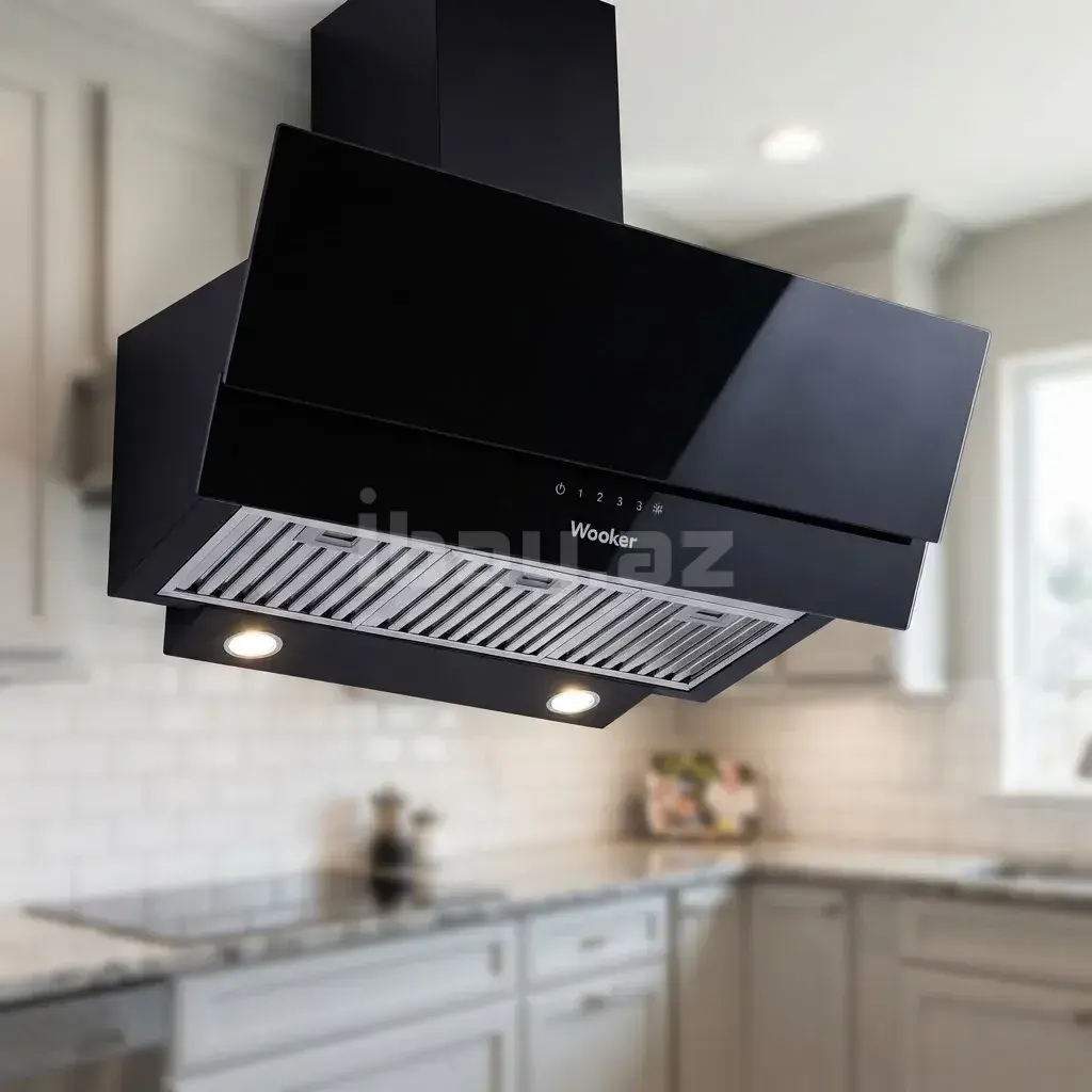 Wooner M-AS3002D/BG Black Черная каминная кухонная вытяжка 2