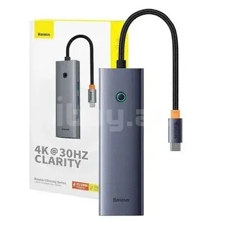 Baseus UltraJoy Series 6-Port HUB Многофункциональный USB-C док станция 2