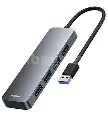 Baseus UltraJoy Series 4-Port HUB Lite 15cm USB-A/USB-C хаб Space Grey 2