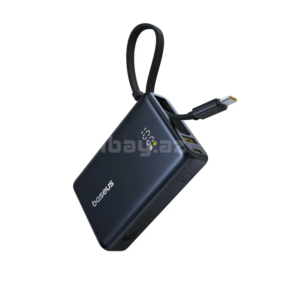 Baseus PicoGo P10076803123-00 10000mAh 45W Внешний аккумулятор со встроенным USB-C кабелем