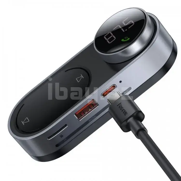 Baseus Solar Car Wireless MP3 Player CDMP000001 Black Bluetooth 5.0 FM-модулятор