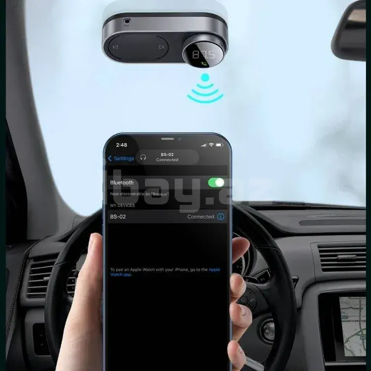 Baseus Solar Car Wireless MP3 Player CDMP000001 Black Bluetooth 5.0 FM-модулятор 2