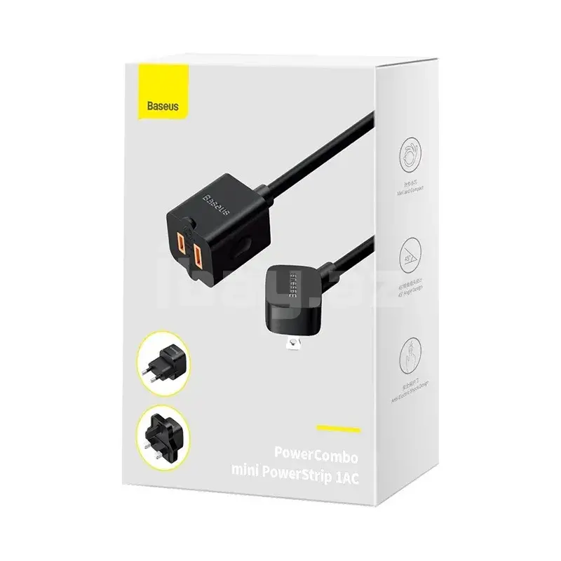 Baseus PowerCombo Mini PSMN000201 Универсальный сетевой удлинитель 1AC