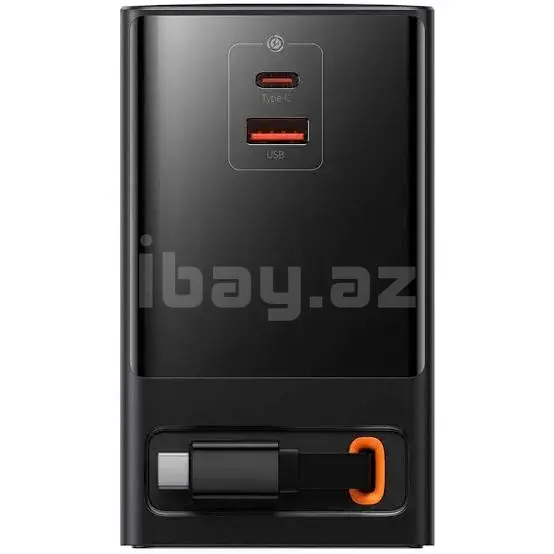 Baseus PowerCombo Digital PowerStrip 65W USB Type-C + USB Type-A 1.5m Кабель Черный PSLR000001 3