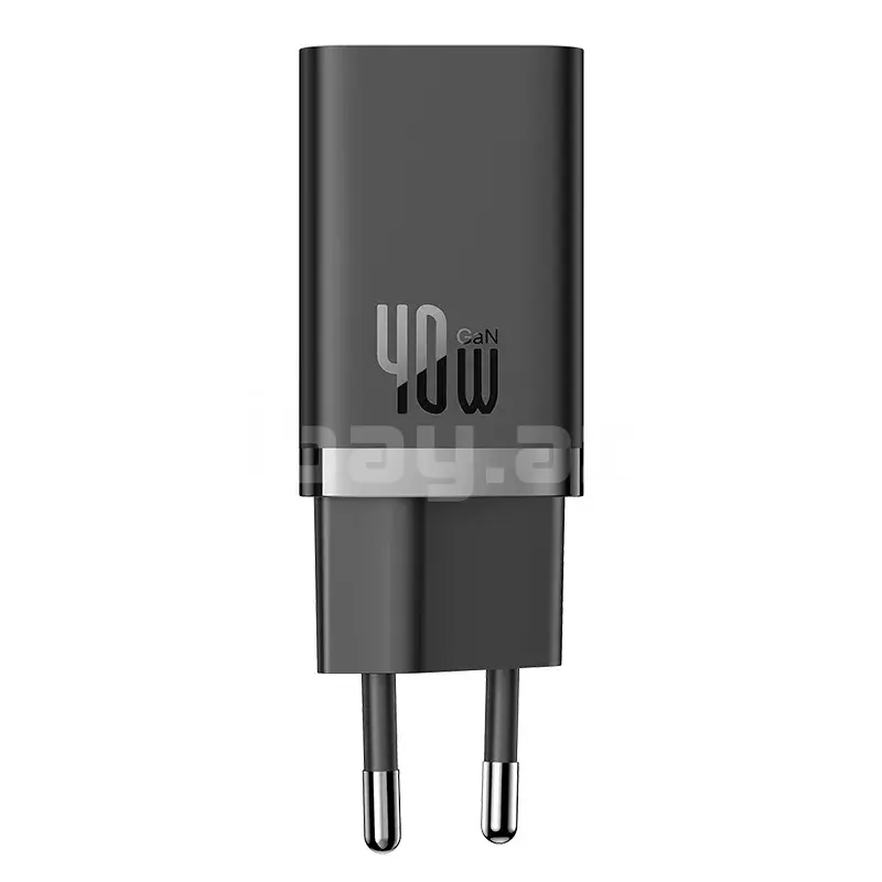 Baseus GaN5 Pro 2C 40W Быстрое зарядное устройство с двумя USB-C CCGP180101 Black