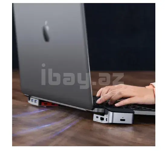 USB хаб Baseus Armor Age Type-C HUB Adapter HDMI RJ45 USB 3.0 CAHUB-AJ0G Space Gray 2